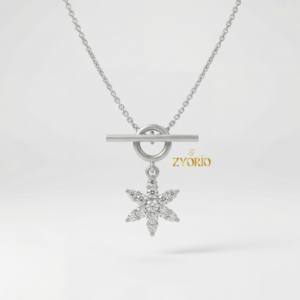 Hermoso Collar con Colgante de Diamante y Símbolo de la Eternidad en Oro para Mujer, Regalo de Lujo para Novia, Boda y Aniversario con un Atractivo Elegante - Product Image 3