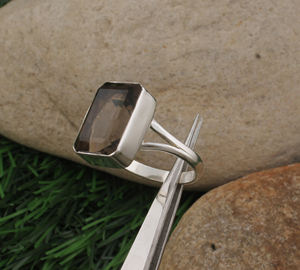 Bague de mariage classique en argent sterling 925 avec turquoise naturelle ronde taille brillant sertie en bélière pour femme - Product Image 5