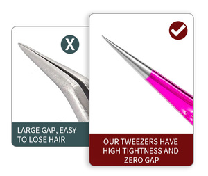 Tweezers Stainless Steel Custom Lash Eyelash Eyelash <b>Extension</b> Eyebrow Tools Wholesale Eyebrow Tweezers - Product Image 6