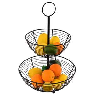 Cesta de Frutas de Alambre de Hierro con Diseño Cuadrado Moderno, Venta Directa de Fábrica, Utensilios de Cocina a Bajo Precio, Cestas Metálicas de Almacenamiento - Product Image 2