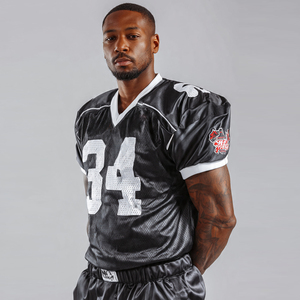 American Football <b>Mesh</b> Jersey V-Neck Football Short Sleeve Jersey Tops Custom Team Number American Football <b>Shirt</b> Tops - Product Image 3