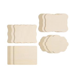 แผ่นไม้ MDF สำหรับตกแต่ง งานฝีมือแบบยังไม่เคลือบผิว สำหรับงาน DIY ระบายสี ตกแต่งผนังบ้าน งานศิลปะ - Product Image 6