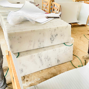 Dalle mince en marbre blanc pur poli, imperméable, écologique, durable, moderne, pour salle de bain, cuisine, appartement, villa - Product Image 4