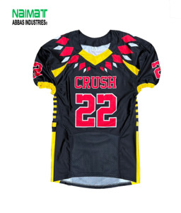 Camiseta de Fútbol Americano Sublimada Personalizada, Uniforme de Práctica Profesional, Nombre y Número Cosidos, para Hombre y Jóvenes - Product Image 1