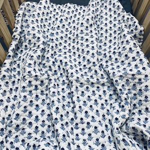 คอลเลกชันที่สวยงามของนุ่มสบายทำด้วยมือผ้าฝ้าย Kantha ผ้าห่มทารกแรกเกิดบล็อกดอกไม้พิมพ์สำหรับฤดูหนาวบ้านและโรงแรม - Product Image 2