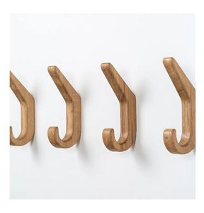 Wooden Hanger Wall Mount With 5 hooks High Quality Wholesale Price For Home <b>Living</b> Room Bedroom Clothes Hanging Hanger - Product Image 5