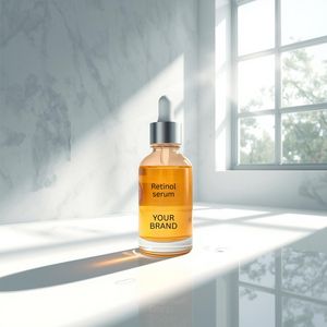 เซรั่มไวท์เทนนิ่งเรตินอลผสมวิตามินซีและอี ไฮยาลูรอนบริสุทธิ์ ช่วยลดเลือนริ้วรอย กระชับผิวหน้า ผลิตภัณฑ์บำรุงผิวหน้าแบบน้ำ OEM - Product Image 2
