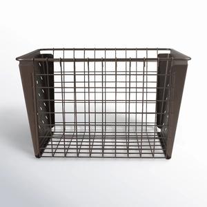 Panier de rangement empilable en métal grillagé, organisateur de garde-manger robuste pour usage domestique - Product Image 5