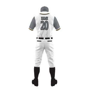 Uniformes de Béisbol para Jóvenes y Adultos, Ropa Deportiva Personalizada, Fábrica de Camisetas Sublimadas, Camisetas de Béisbol con Botones Completos, Uniforme de Béisbol Personalizado - Product Image 3
