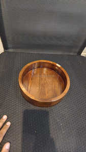 ชามสลัดไม้มะม่วงขัดเงาสีน้ำตาลสำหรับเป็นของขวัญทางธุรกิจ - Product Image 4