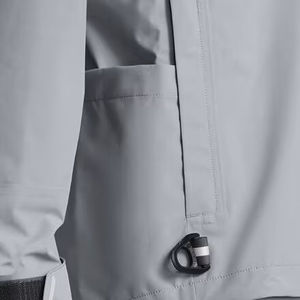 Chaqueta Cortavientos Impermeable con Capucha para Hombre, Chaqueta de Senderismo Ligera de Nailon y Poliéster, Chaqueta Impermeable para la Lluvia - Product Image 4