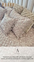 AYAANA Juego de 5 piezas de colchoneta plegable de algodón/lino de lujo para novias, duradero para todas las estaciones, 2.0m, patrón sólido, tipo sábana de grado A