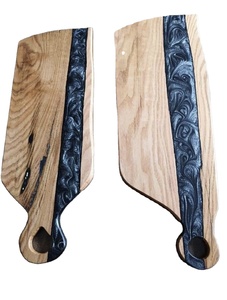 Offre Spéciale de gros plateau de fromages en bois avec résine écologique Logo personnalisé grandes planches de charcuterie ensemble plateau de fromages - Product Image 3