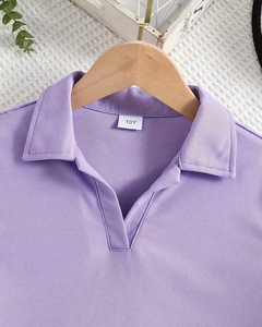 T-shirts Polo Unisexe à Manches Courtes en Polyester/Coton pour Enfants – Collection Décontractée – Impression de Logo Personnalisé Bangladesh – Tissu Tricoté à Séchage Rapide - Product Image 3