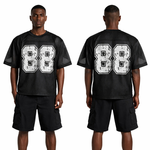 เสื้อเจอร์ซีย์ใส่ได้ทั้งชายและหญิงเสื้อฟุตบอลอเมริกันพิมพ์ซับลิเมชันลายตาข่ายตามสั่ง - Product Image 1