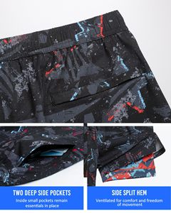 Pantalones Cortos Deportivos 2 en 1 para Hombre, de Secado Rápido, Transpirables, de Doble Capa, de 3 Pulgadas, para Entrenamiento de Verano, Gimnasio, Deportes, Trail y Actividades al Aire Libre - Product Image 5