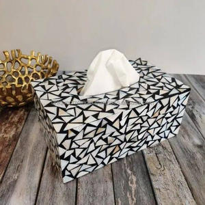 Caja de Regalo de Lujo Hecha a Mano en India con Diseño Único, Caja de Chocolate de Resina con Madreperla, para Ramadán, Eid, Fiestas, con Papel de Seda - Product Image 6