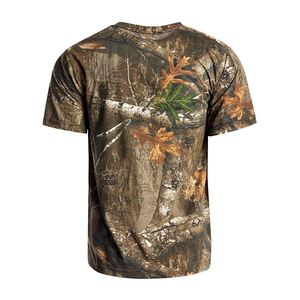 เสื้อยืดล่าสัตว์คุณภาพดีที่สุดสำหรับผู้ชาย ลายพิมพ์ซับลิเมชั่น ระบายอากาศได้ดี เสื้อยืดสำหรับใส่เป็นชั้นใน ผ้าฝ้ายออร์แกนิค 100% - Product Image 5