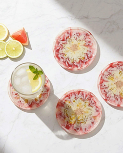 Sous-verre en résine de luxe unique de 5 mm avec surface résistante à la chaleur, fait main, décoration d'intérieur haut de gamme - Product Image 5