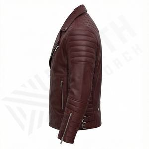 Chaqueta de Motociclista de Cuero Genuino para Hombre de la Mejor Calidad, Nueva Colección de Invierno, Chaquetas de Motocicleta con Protecciones Desmontables Personalizadas - Product Image 3