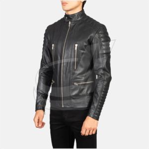 Vente en gros Veste en cuir d'agneau véritable de haute qualité pour hommes pour motards Design vieilli avec rembourrage en coton Caractéristique respirante - Product Image 1