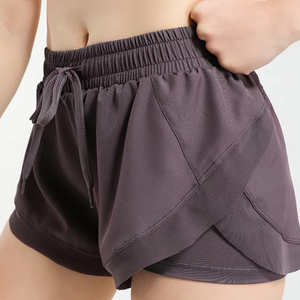 Shorts Deportivos de Tela Oxford para Mujer, Talla Grande, Ajustados, Transpirables, de Secado Rápido, con Forro de Doble Capa - Product Image 2