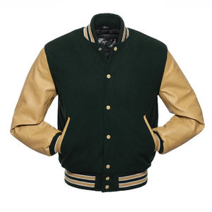 Chaqueta Varsity para Hombre con Logotipo Personalizado, Estilo Béisbol, Casual, Clásica, Elegante, con Parche de Chenilla Bordado, Chaqueta Bomber - Product Image 2