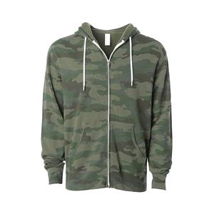 Sweat à capuche zippé thermique camo personnalisé sweat à capuche extérieur style camouflage - Product Image 1