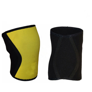 Genouillère pour homme à rayures rouges, blanches, noires et étoiles bleues, imprimé par sublimation, en polyester élastique, équipement de protection - Product Image 3