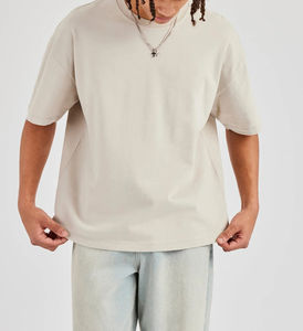 Camisetas de Verano de Buena Calidad para Hombre, Manga Corta, Nuevo Diseño, Transpirables, con Hombros Caídos - Product Image 2