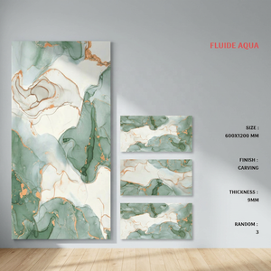 Azulejos de Pared de Cerámica Rústica de Diseño Italiano 2x4, 60x120 cm, Aspecto de Mármol Acuático Fluido, Azulejos de Porcelana Mate para Piso, 600x1200 mm - Product Image 1