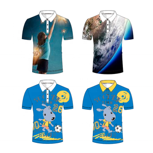 T-shirt décontracté personnalisé pour homme en polyester 100 % maille, anti-plis, à manches courtes, avec logo imprimé sur le devant, par sublimation - Product Image 2