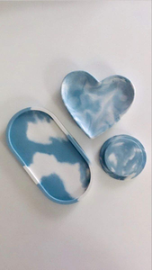 Indian Handmade Custom Color Resin <b>Tray</b> Disposable <b>Breakfast</b> <b>Tray</b> Dishes Plates for Home Kitchen Restaurants Weddings Decor - Product Image 5