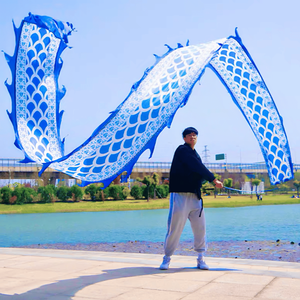 อุปกรณ์ออกกำลังกายกลางแจ้งแบบพอยหมุนได้ 3 มิติ สีสันสดใส คล้ายผ้าไหม สำหรับฝึกโยนพอยรูปมังกรเป็นเกลียว - Product Image 6