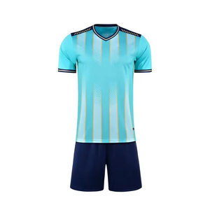 Maillot de football personnalisé pour tournoi national, manches courtes, séchage rapide, logo en silicone, broderie sublimée, vêtements de club, adulte - Product Image 6