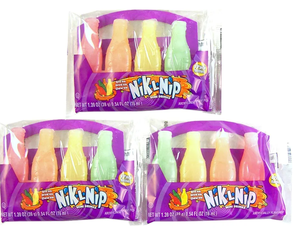 Vente en gros de bonbons Nik L Nip Wax Bottles, bonbons liquides sucrés au sirop de maïs et cire raffinée, saveurs assorties, friandise nostalgique pour enfants, lot en vrac - Product Image 6