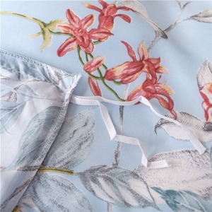 Ensemble de draps de lit de luxe sur mesure pour l'hiver, tissés, 4 pièces, avec motifs floraux, style uni, ensemble de draps de lit de luxe - Product Image 3