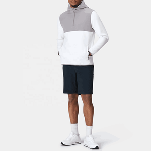 Qualité d'exportation, tissu premium, respirant, durable, toucher doux, sweat-shirts à capuche pour hommes avec fermeture éclair quart de tour, 100% coton molletonné - Product Image 3