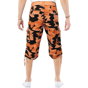 Knee length cargo <b>shorts</b> for men with flexible waistband Reinforced stitching and utility pockets Cargo <b>Shorts</b> for daily outfits - Product Image 5