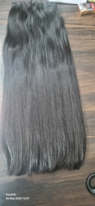 Extensions de cheveux indiens de qualité supérieure, type tissage, cheveux vierges doublement tirés, cheveux simples tirés - Product Image 2