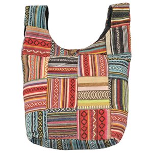 Mochila Hobo Tradicional Hecha a Mano de Algodón, Promocional, con Diseño Cómodo, Origen Nepal, para Uso Diario - Product Image 1
