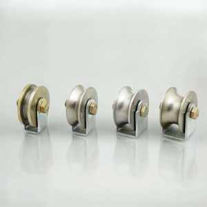 Système de roulement moderne en acier inoxydable poli, durable et à glissement fluide, pour portes, fenêtres, garages, villas et appartements - Pièce de quincaillerie - Product Image 2