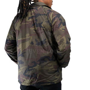 Veste coupe-vent camouflage pour homme, style tendance, respirante, couleur violette - Product Image 2
