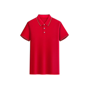 Polo de Punto de Manga Corta Blanco para Hombre con Ribete en Contraste, Corte Regular, Estilo Casual de Color Sólido, Nuevo Diseño para Hombre - Product Image 5