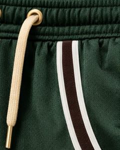 Ensemble de vêtements de sport pour hommes, t-shirt et short beige, vert foncé, marron, respirant, séchage rapide, tenue de sport, course à pied, entraînement, vêtements de sport - Product Image 6