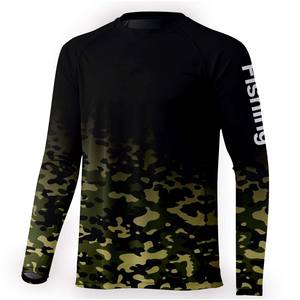 Camisetas de Pesca con Diseño Personalizado por Sublimación, Manga Larga, 100% Poliéster Spandex, Cuello Redondo, Ropa de Pesca de Alto Rendimiento - Product Image 1