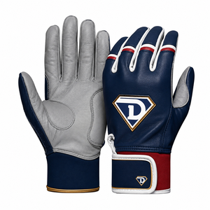 Guantes de Bateo Deportivos Negros de Alta Calidad, 100% Poliéster, para Adultos, Mano Izquierda, Ligeros, Transpirables, de Secado Rápido, con Logotipo D - Product Image 1