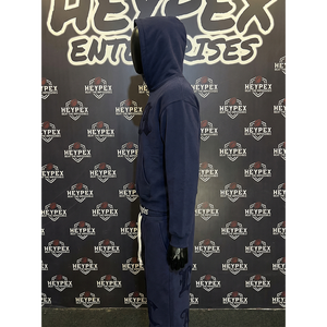 Ensemble 2 pièces de survêtement sportif pour homme en coton 100 % personnalisé, avec sweat à capuche et pantalon, en polaire thermique épais pour l'hiver, vente en gros - Product Image 3