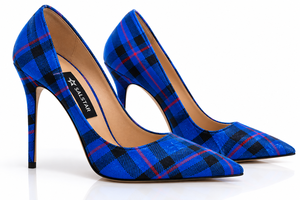 Escarpins à talons aiguilles personnalisés pour femme, à bout pointu, motif tartan écossais, chaussures de cérémonie et de mariage écossais - Product Image 2