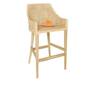 Elegancia llamativa para uso en interiores y exteriores, taburete de ratán de estilo moderno para sala de estar, altura ajustable, hecho en Vietnam - Product Image 1